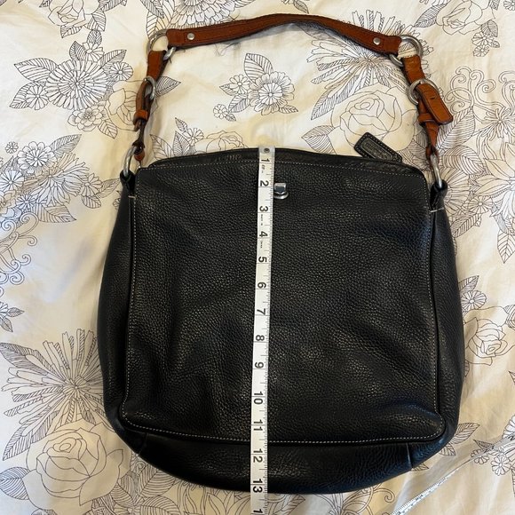 Coach Chelsea Black Soft Pebbled Leather Purse with Turn Lock - Model D06S-10132 - Picture 5 of 8